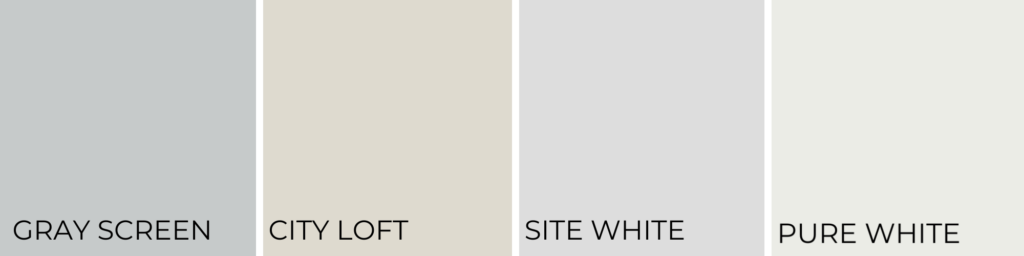 Coordinating colors for gray screen