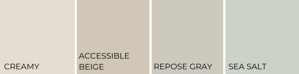 Coordinating colors for creamy