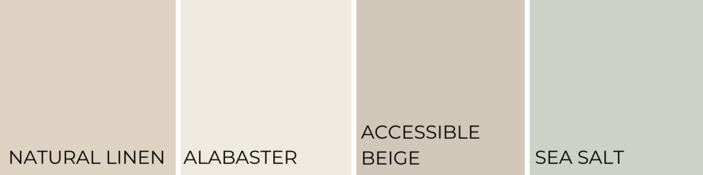Coordinating colors for natural linen