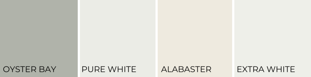 Coordinating colors for oyster bay