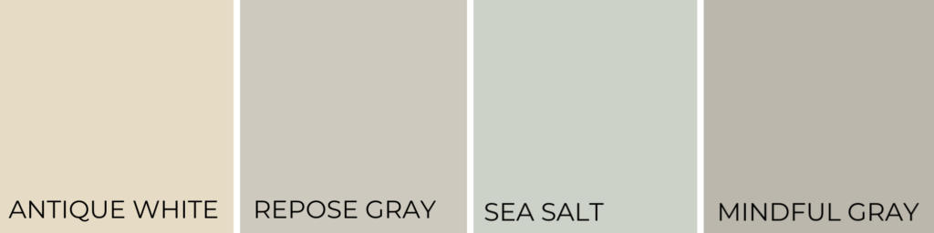 Coordinating colors for antique white