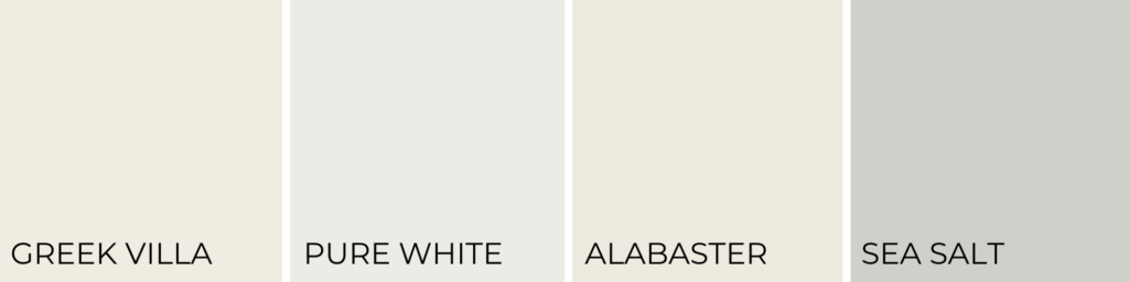 Coordinating colors for Greek villa
