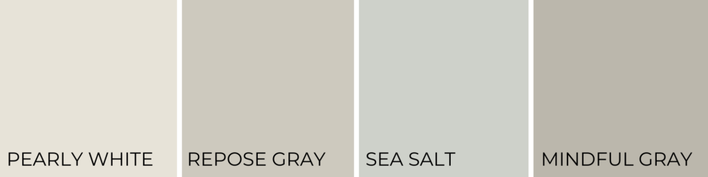 Coordinating colors for pearly white