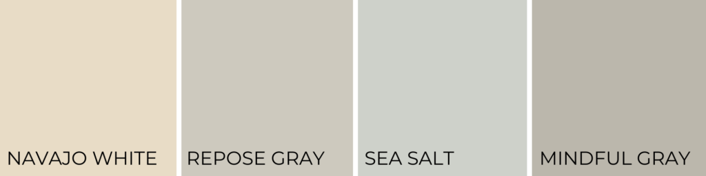 coordinating colors for Navajo white
