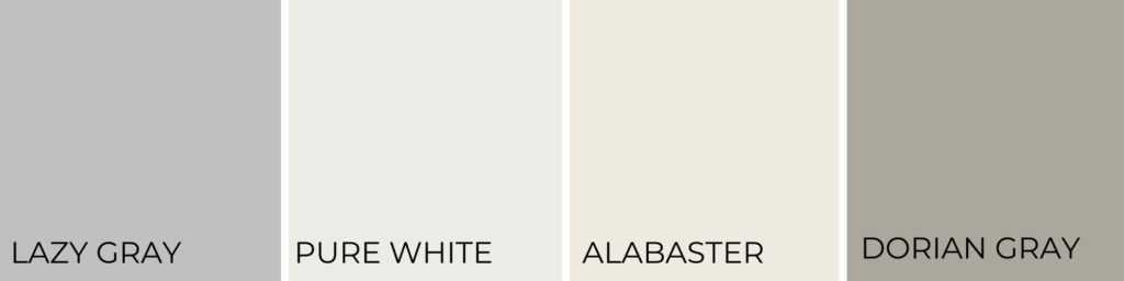 Coordinating colors for lazy gray