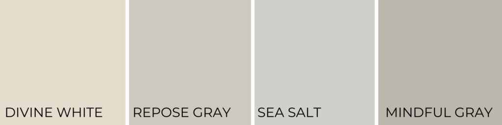 Coordinating colors for divine white
