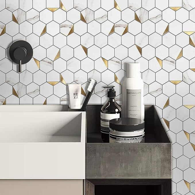 Mosaic bathroom accent wall ideas