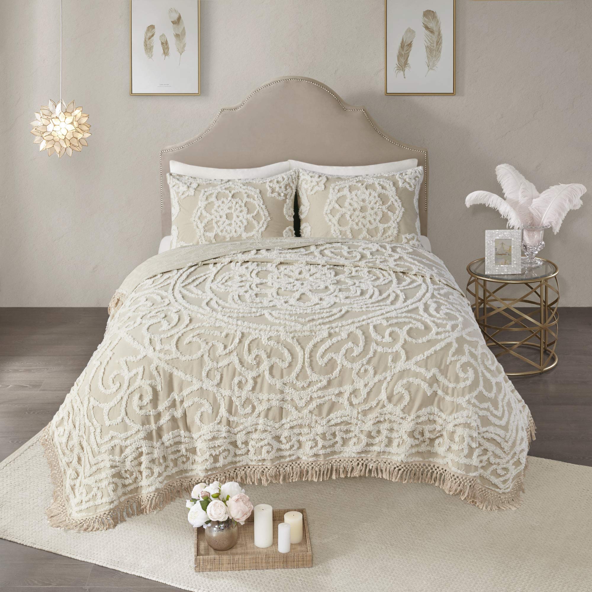 Madison Park Laetitia Lightweight 100% Cotton Quilt Set
