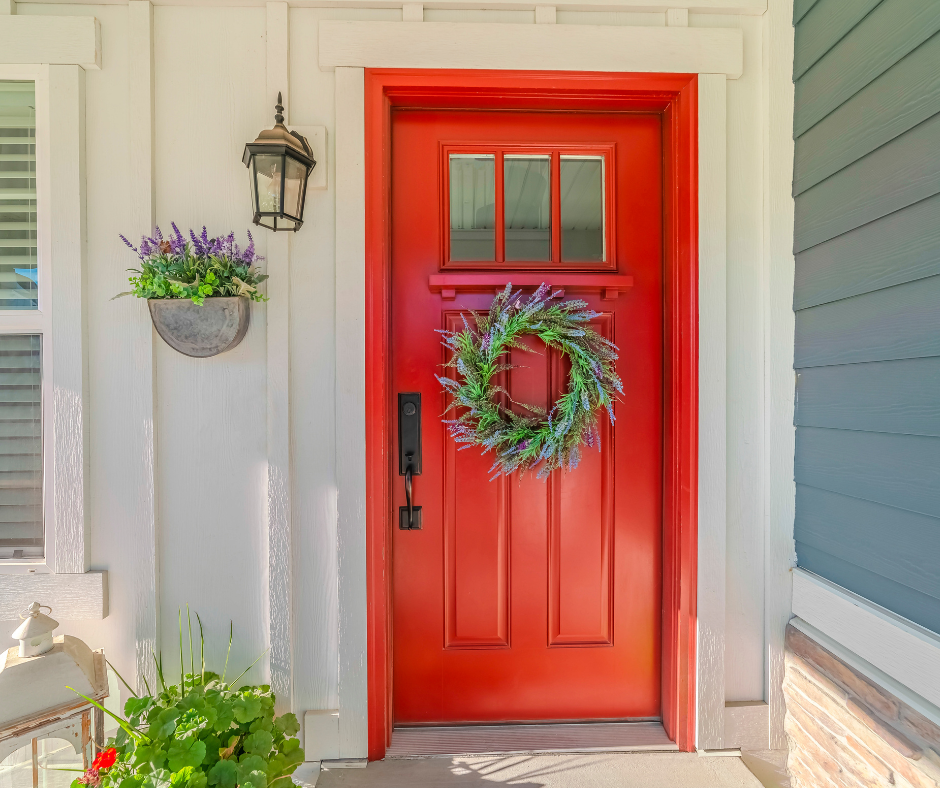 Colorful front door paint color