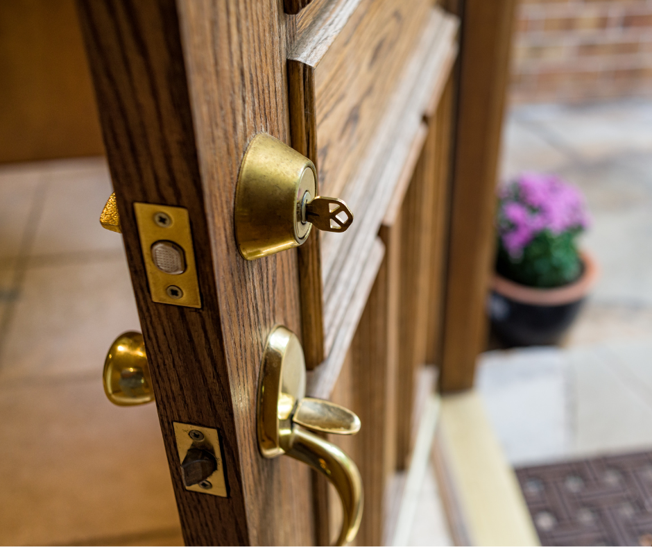 Wooden front door paint ideas