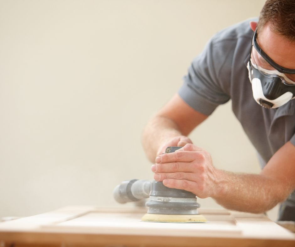 Sanding old wood