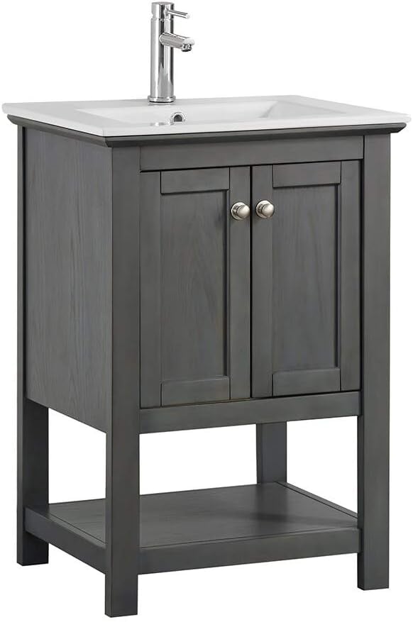 Small gray vanity