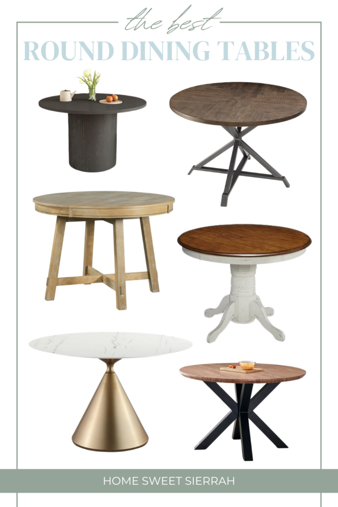 Looking for a round dining table? From farmhouse to industrial, modern or classic, this list has them all.