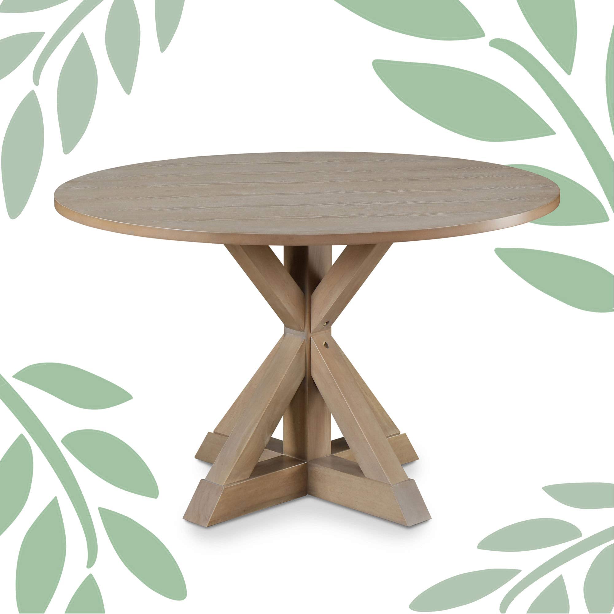Round farmhouse dining table