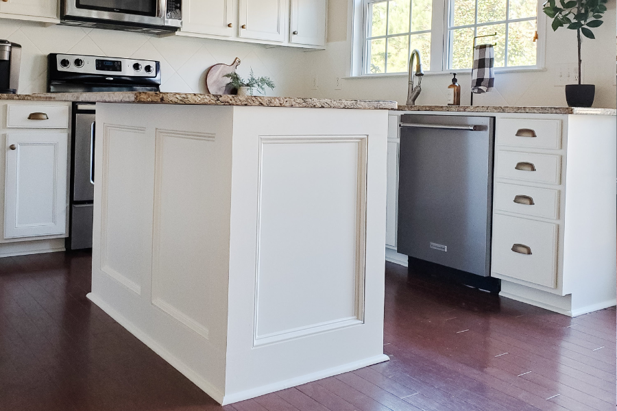 DIY kitchen island trim ideas