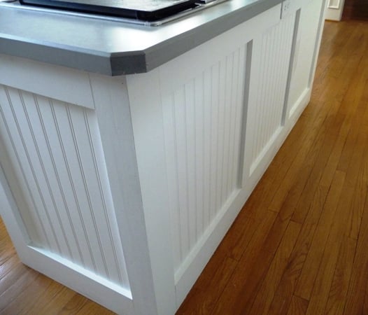 Add wanes coatings to kitchen island