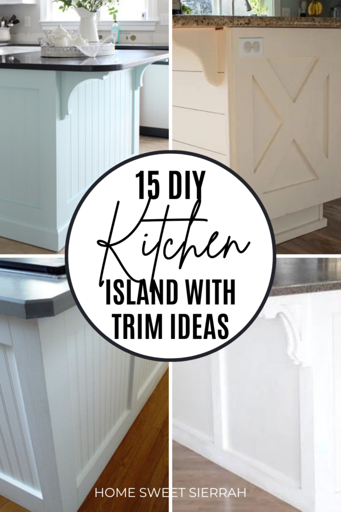 Transform your builder grade kitchen island with these diy kitchen island trim ideas. From adding moulding to corbels, Beadboard or Shiplap you’ll find and easier to follow tutorial for you.