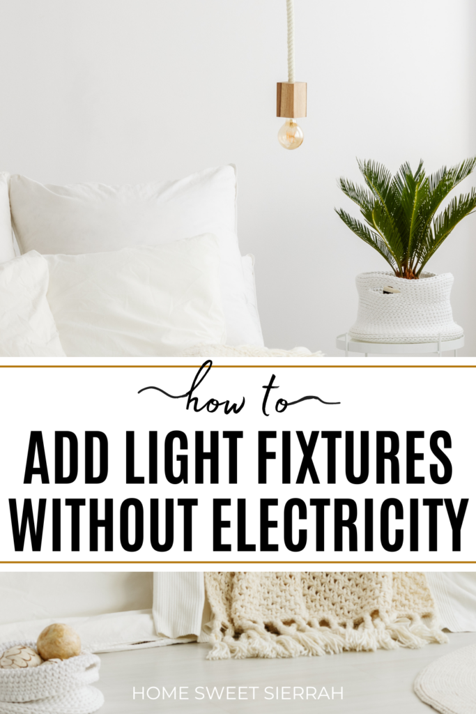 Wondering how to add light fixture without electricity. Check out these battery powered lighting options.