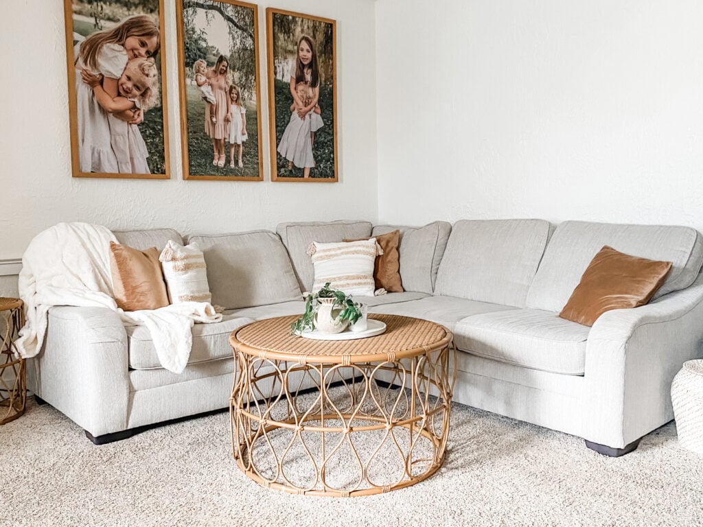 Alabaster in living room