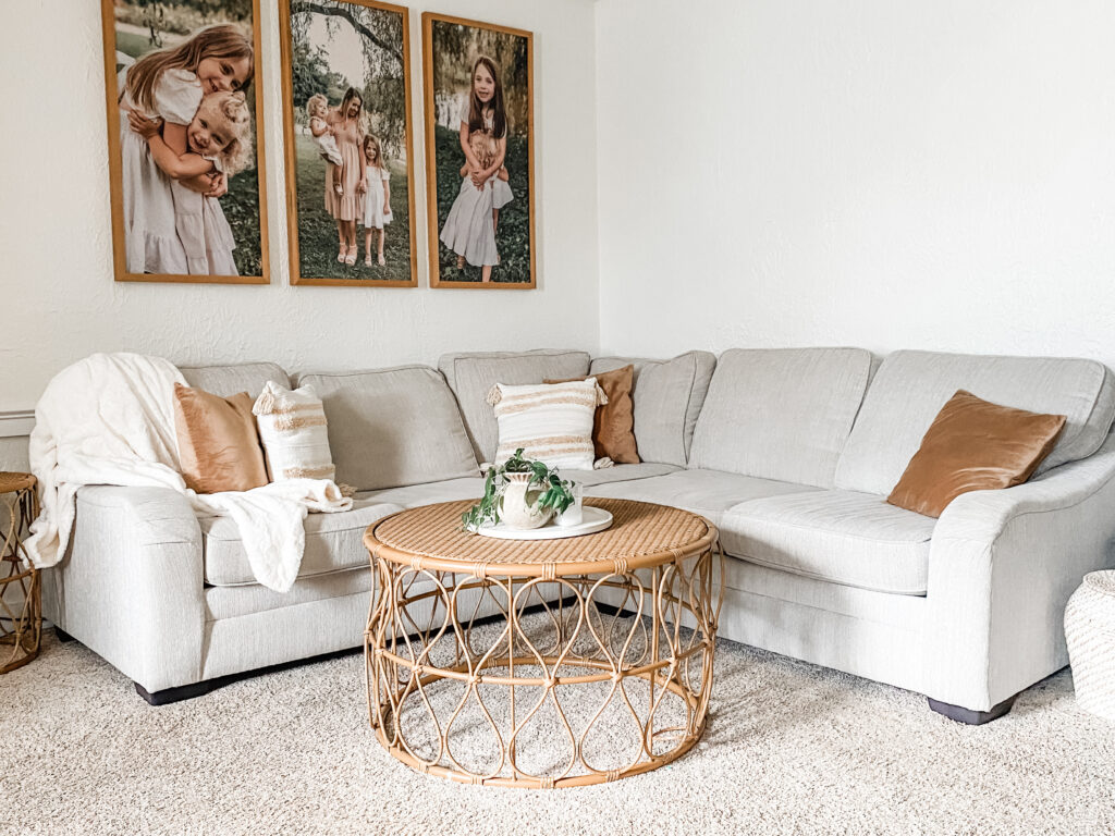 Sherwin Williams alabaster living room 