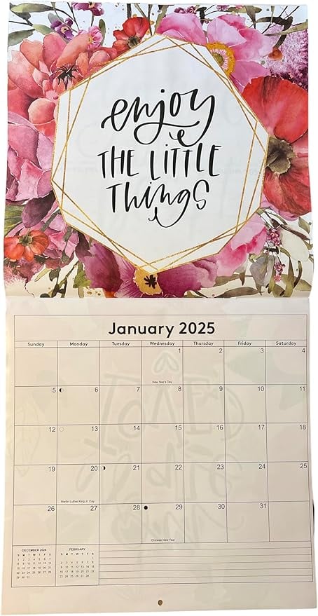 Motivational calendar for office wall decorating