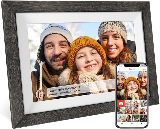 Digital photo frame for work desk