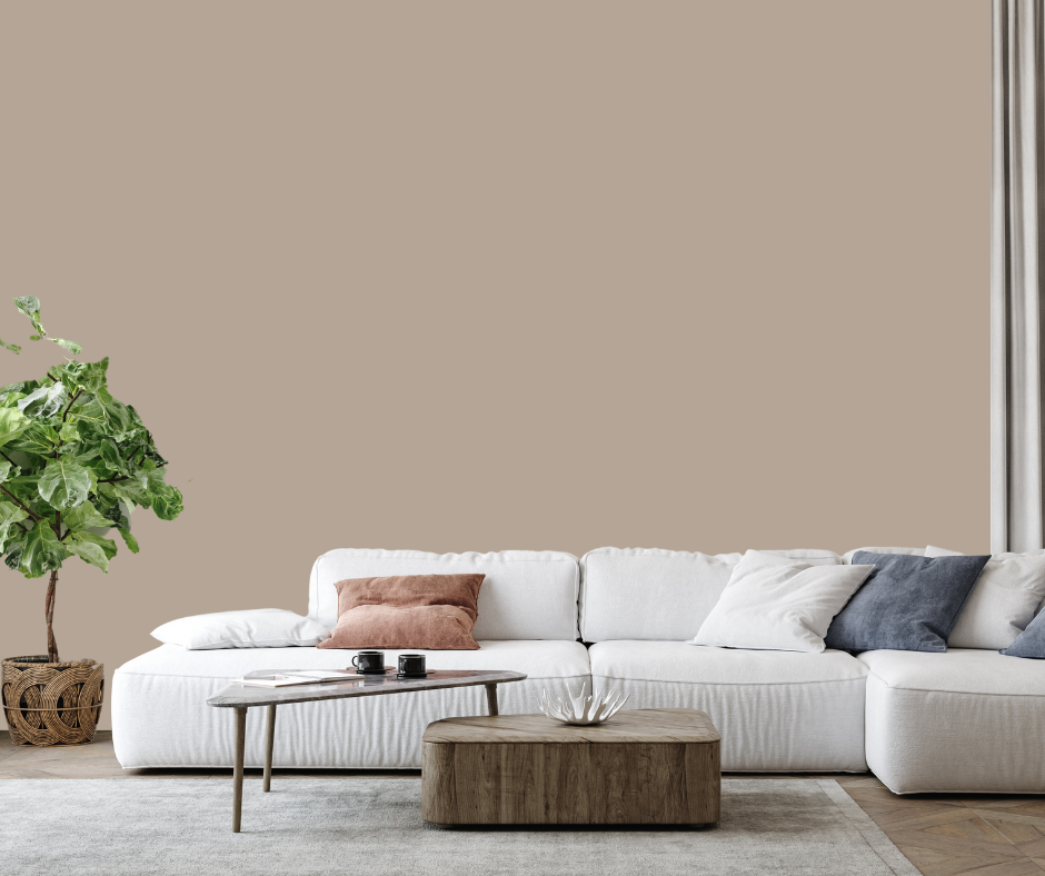 Sherwin Williams utterly beige living room