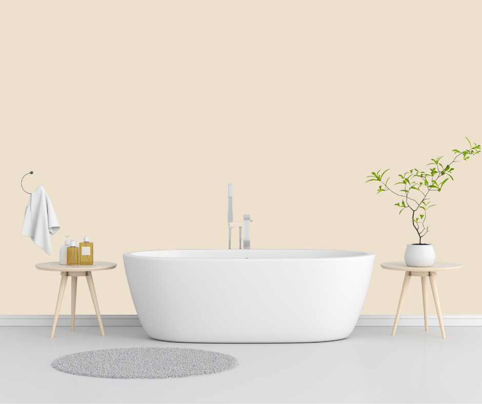 Sherwin Williams casa Blanca in bathroom