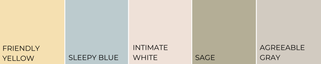 Whole house room by room French country color scheme