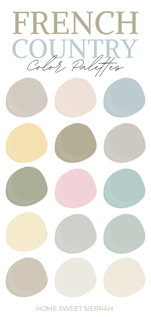 French country color palettes