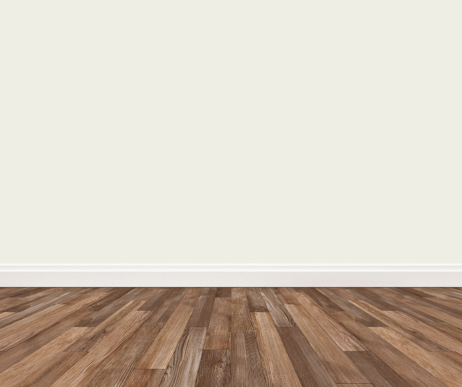 White dove walls with dark wood floors