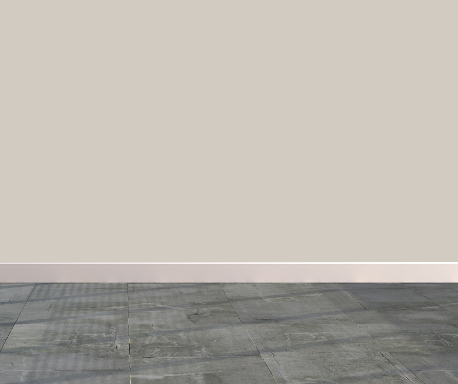Agreeable gray walls with dark gray tile floors