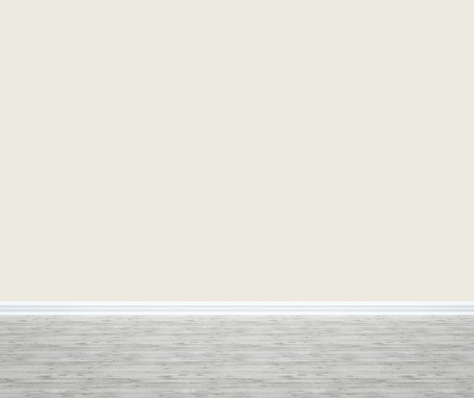 Alabaster walls with light gray wood floors