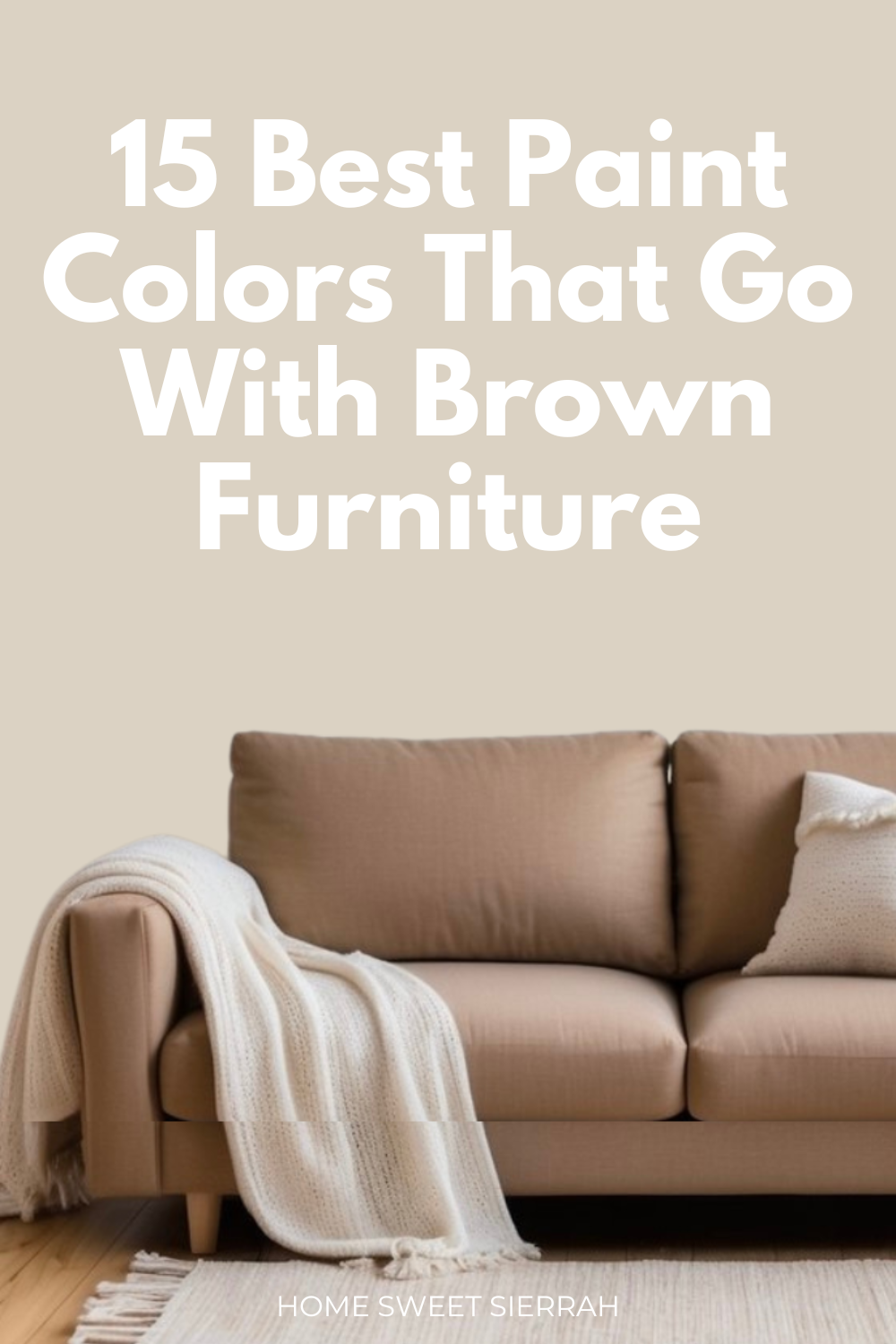 Discover the best paint colors that go with brown furniture. Use them on all the walls or just an accent wall to compliment your color scheme.