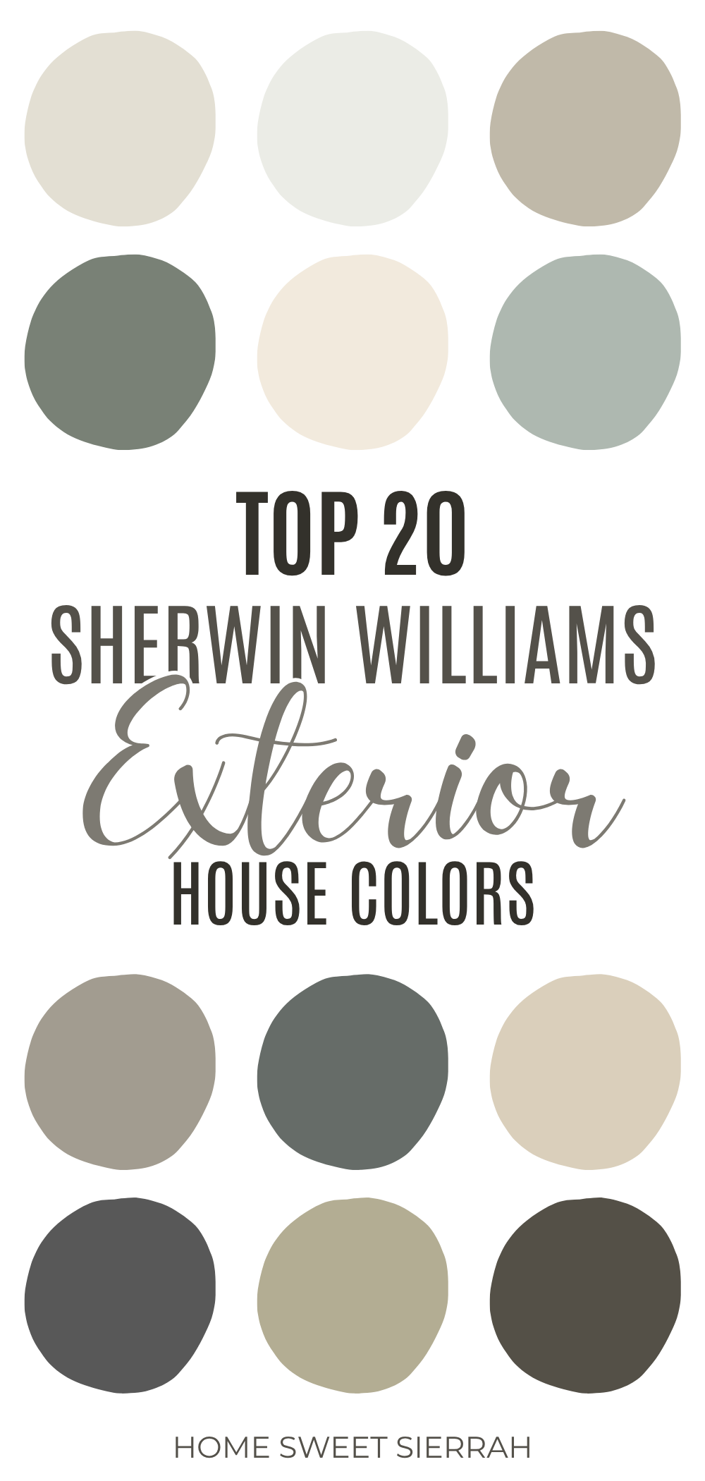 Find the best Sherwin Williams exterior paint colors for a beautiful, updated home. Explore popular neutrals, warm whites, greens, grays, and timeless exterior house colors for your next painting project.